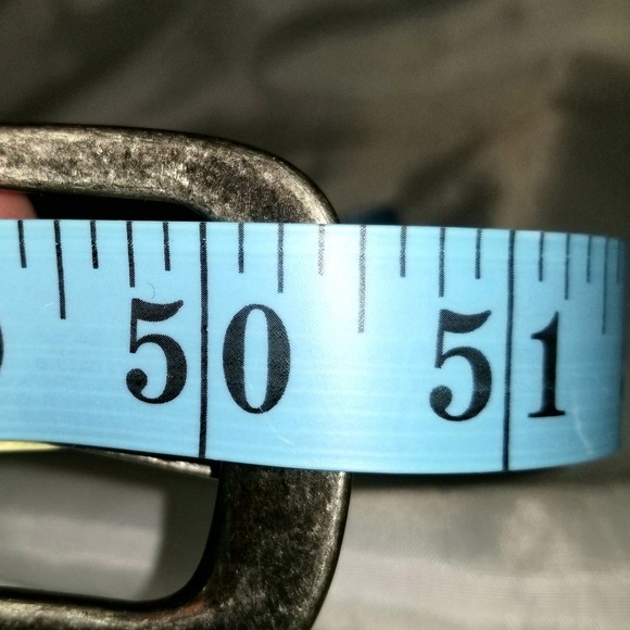 Mens Black Reversible Swivel Buckle Belt Size 44 FW21A404 Gunmetal Hardware  17 - Picture 5 of 5